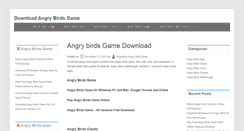 Desktop Screenshot of downloadangrybirdgame.com