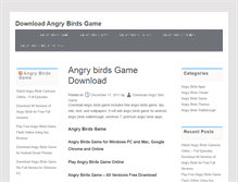 Tablet Screenshot of downloadangrybirdgame.com